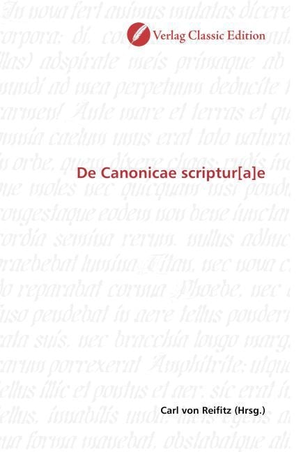 Produktbild: De Canonicae scriptur[a]e