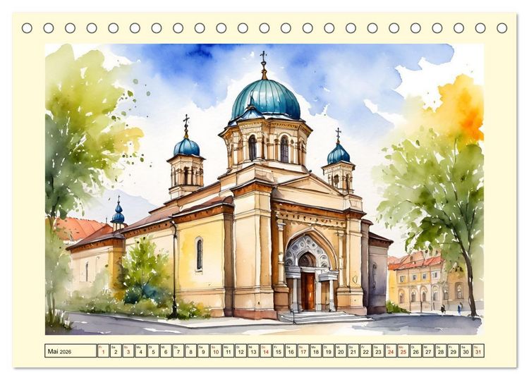 Produktbild: Reise durch Ungarn (Tischkalender 2026 DIN A5 quer), CALVENDO Monatskalender