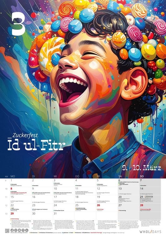 Produktbild: wholidays Kalender 2027