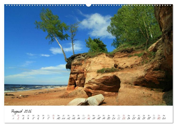 Produktbild: Litauen und Lettland (hochwertiger Premium Wandkalender 2026 DIN A2 quer), Kunstdruck in Hochglanz