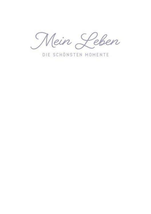 Produktbild: Mein Leben - Die sch&ouml;nsten Momente