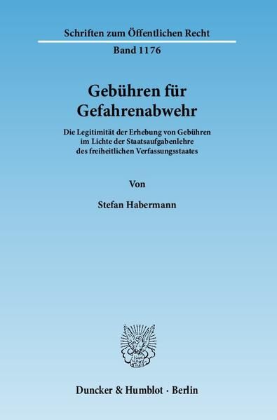 Produktbild: Geb&uuml;hren f&uuml;r Gefahrenabwehr.