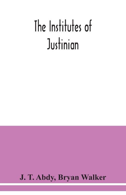 Produktbild: The Institutes of Justinian