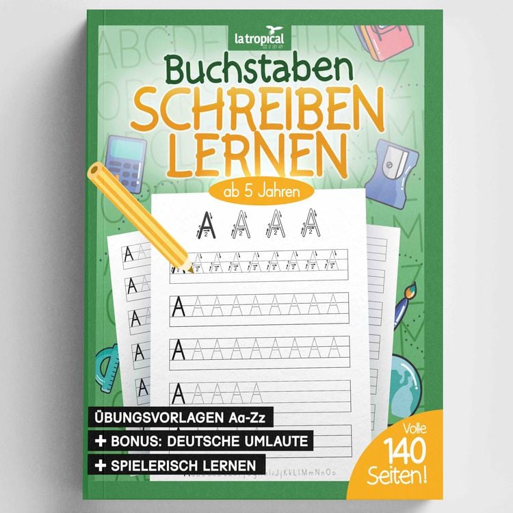 Produktbild: Buchstaben schreiben lernen ab 5 Jahren