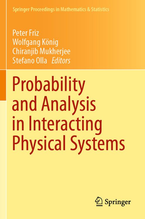 Produktbild: Probability and Analysis in Interacting Physical Systems