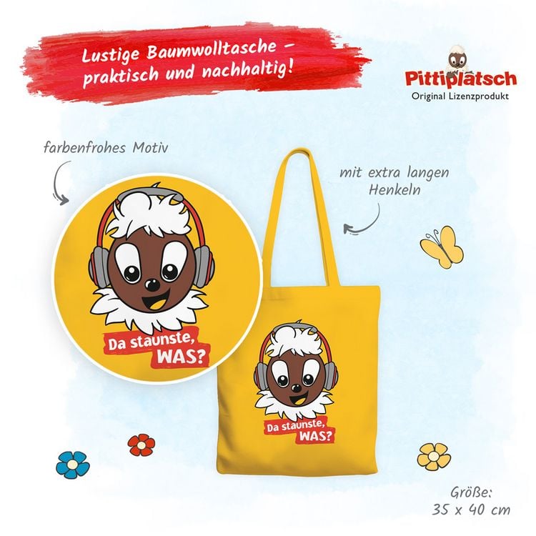 Produktbild: Tr&ouml;tsch Unser Sandm&auml;nnchen Stoffbeutel Pittiplatsch
