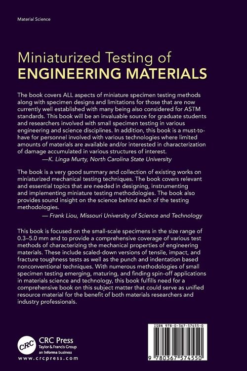Produktbild: Miniaturized Testing of Engineering Materials