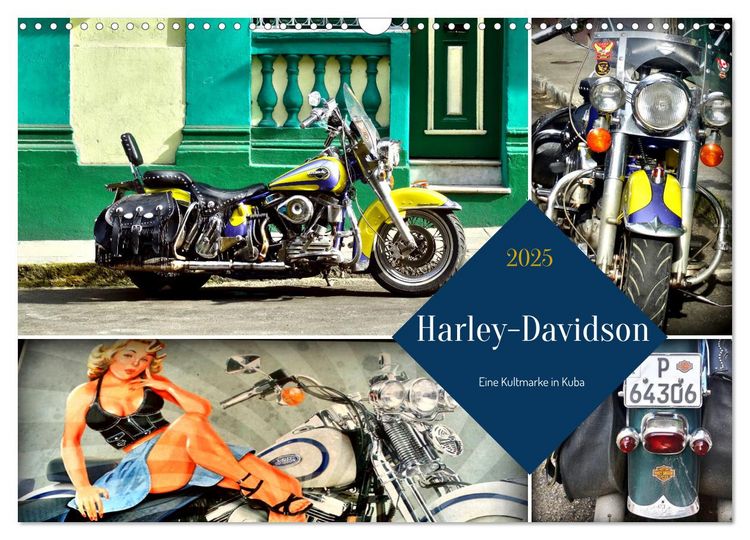 Produktbild: Harley-Davidson - Eine Kultmarke in Kuba (Wandkalender 2025 DIN A3 quer), CALVENDO Monatskalender