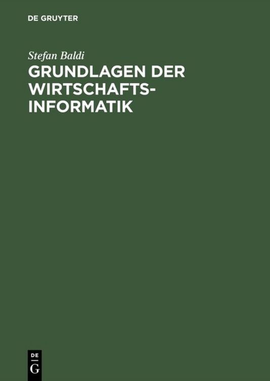 Produktbild: Grundlagen der Wirtschaftsinformatik