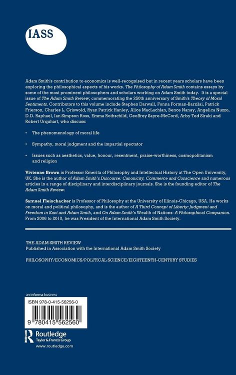 Produktbild: Essays on the Philosophy of Adam Smith