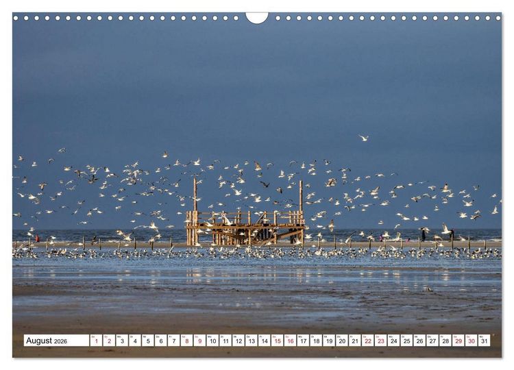 Produktbild: Impressionen aus Sankt Peter-Ording (Wandkalender 2026 DIN A3 quer), CALVENDO Monatskalender