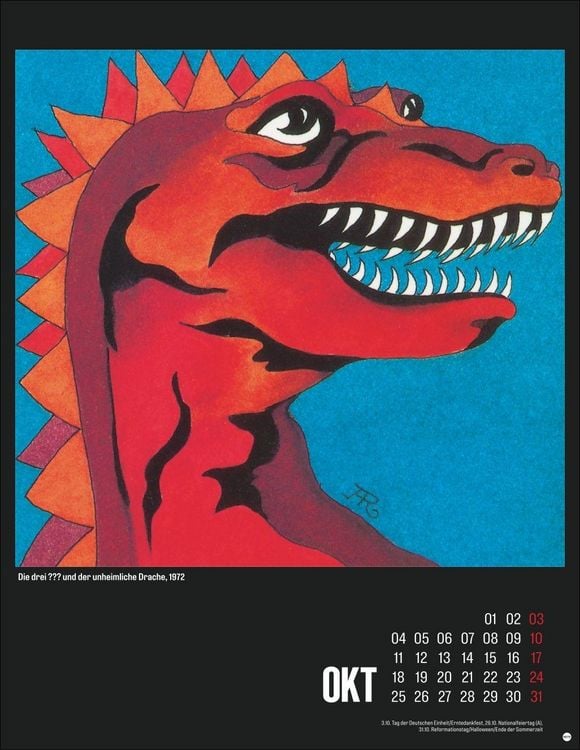 Produktbild: Die drei ??? Posterkalender 2027