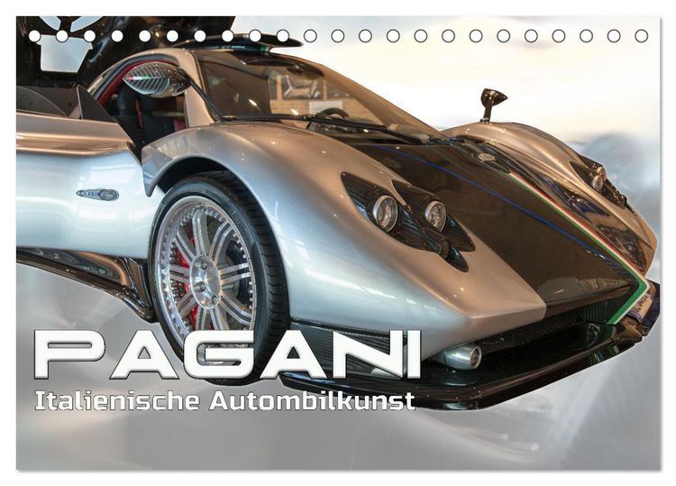 Produktbild: Pagani italienische Automobilkunst (Tischkalender 2026 DIN A5 quer), CALVENDO Monatskalender