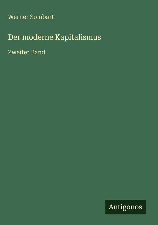 Produktbild: Der moderne Kapitalismus