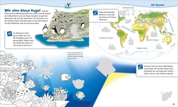 Produktbild: WAS IST WAS Junior Mitmach-Heft Die Welt entdecken