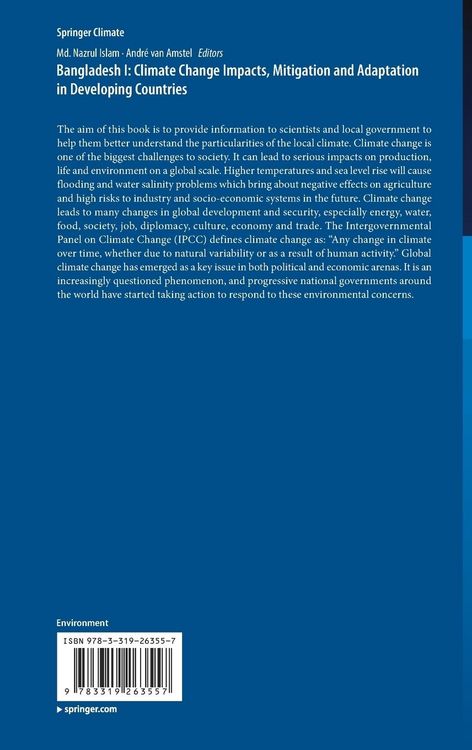 Produktbild: Bangladesh I: Climate Change Impacts, Mitigation and Adaptation in Developing Countries