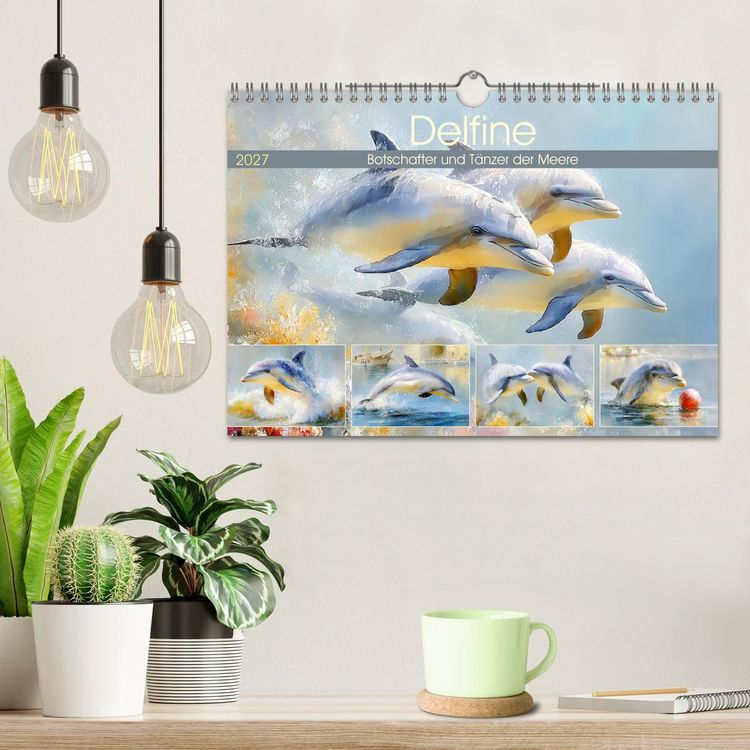Produktbild: Delfine. Botschafter und T&auml;nzer der Meere (Wandkalender 2027 DIN A4 quer), CALVENDO Monatskalender