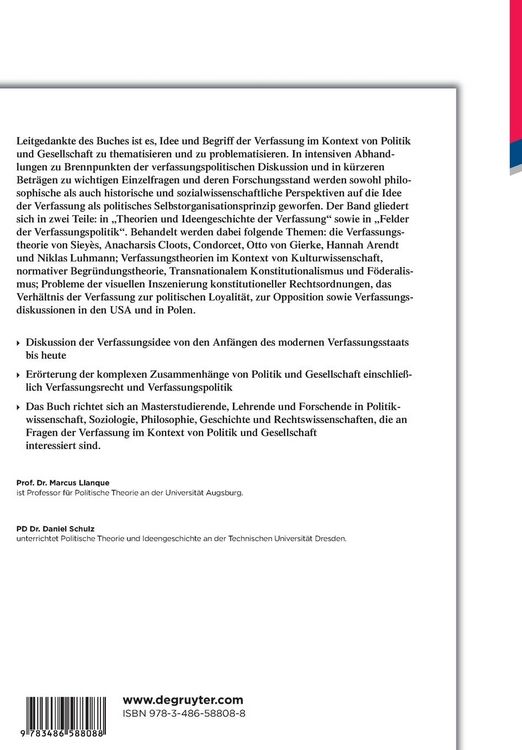 Produktbild: Verfassungsidee und Verfassungspolitik