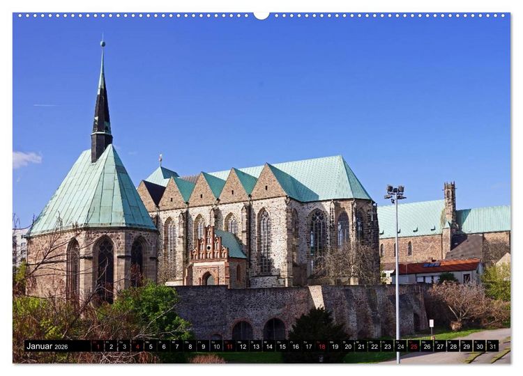 Produktbild: Magdeburg an der Elbe 2026 (hochwertiger Premium Wandkalender 2026 DIN A2 quer), Kunstdruck in Hochglanz
