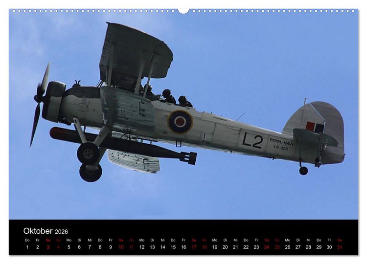 Produktbild: Oldtimer am Himmel (Wandkalender 2026 DIN A2 quer), CALVENDO Monatskalender