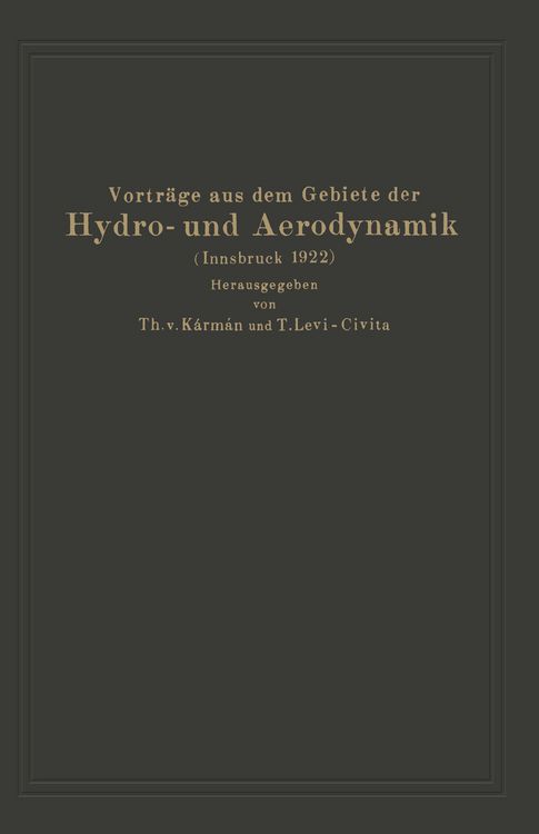 Produktbild: Vortr&auml;ge aus dem Gebiete der Hydro- und Aerodynamik (Innsbruck 1922)