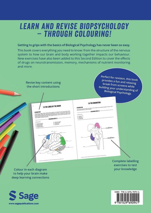 Produktbild: The Biopsychology Colouring Book (Second Edition)