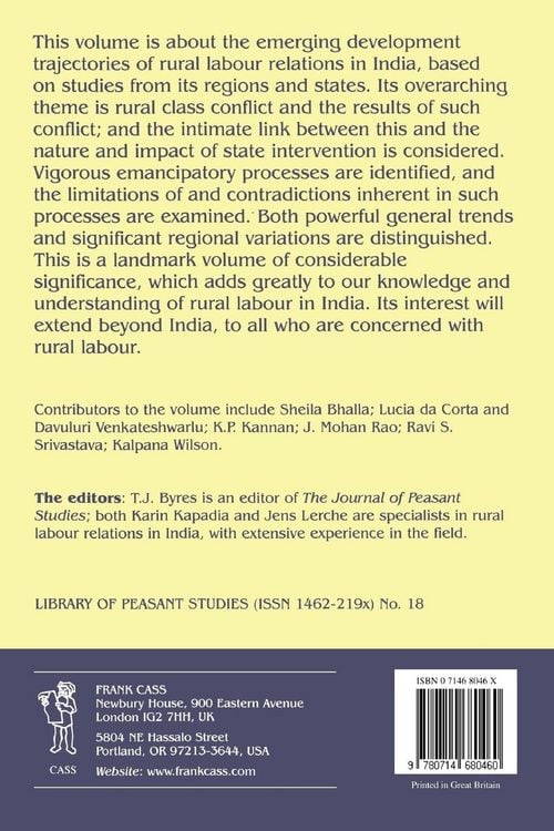 Produktbild: Rural Labour Relations in India