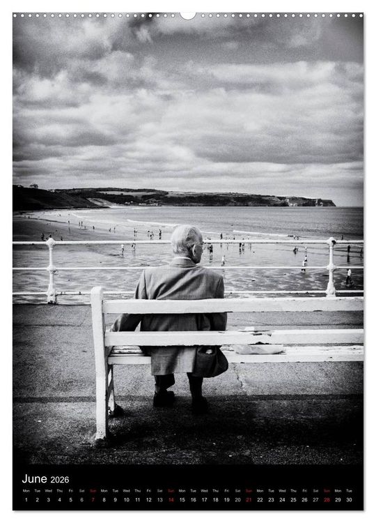 Produktbild: Journeys - Black & White (High Quality Premium Wall Calendar 2026 DIN A2 portrait),CALVENDO 12 Month Wall Calendar
