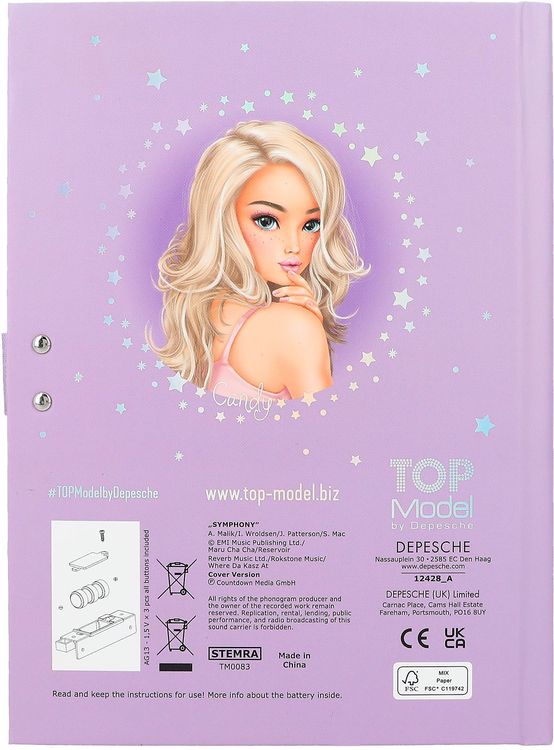 Produktbild: TOPModel Geheimcode Tagebuch mit Sound BALLET