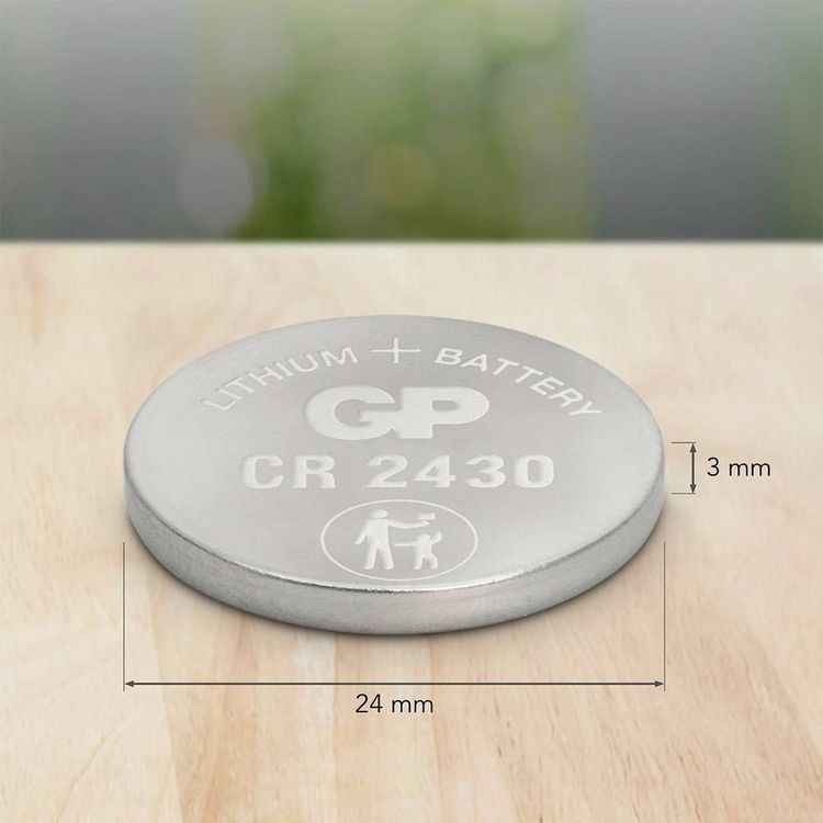 Produktbild: GP Knopfzelle CR2430 3V 1 St. 300 mAh Lithium GPCR2430STD738C1