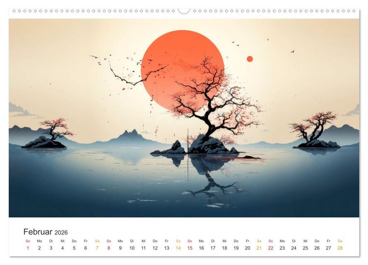 Produktbild: Japan - Kunst der Traditionen (hochwertiger Premium Wandkalender 2026 DIN A2 quer), Kunstdruck in Hochglanz