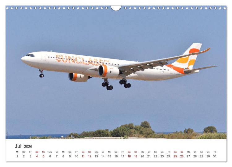 Produktbild: Flugzeugimpressionen auf dem Flughafen (Wandkalender 2026 DIN A3 quer), CALVENDO Monatskalender