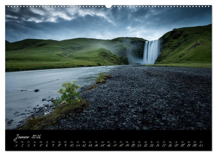 Produktbild: ISLAND - Traumlandschaften (Wandkalender 2026 DIN A2 quer), CALVENDO Monatskalender
