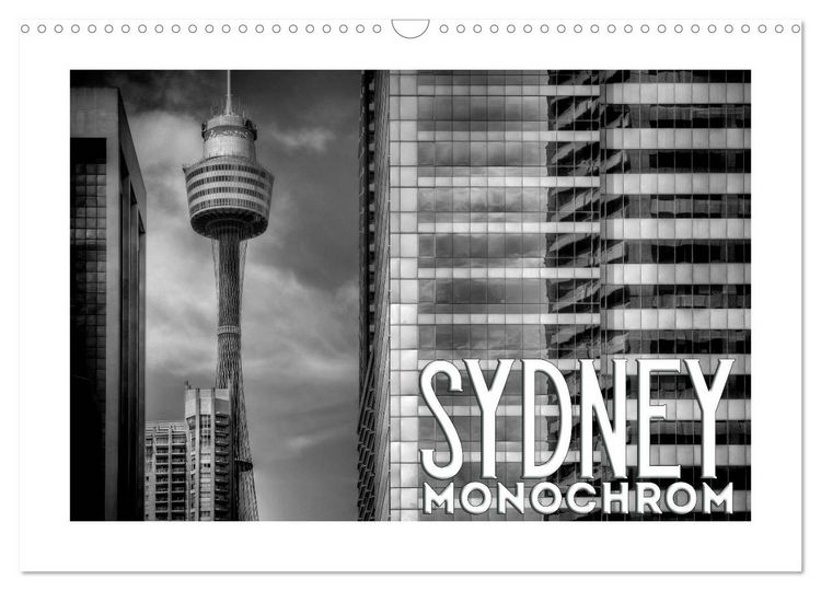 Produktbild: SYDNEY Monochrom (Wandkalender 2026 DIN A3 quer), CALVENDO Monatskalender