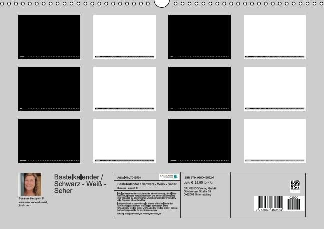 Produktbild: Bastelkalender / F&uuml;r Schwarz - Wei&szlig; - Seher (Wandkalender immerw&auml;hrend DIN A3 quer)