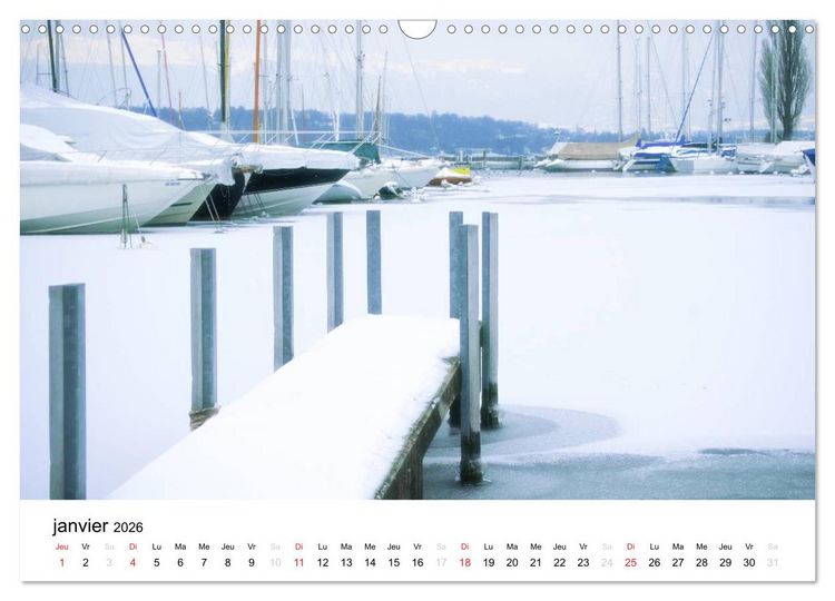Produktbild: Gen&egrave;ve Points de vue (Calendrier mural 2026 DIN A3 vertical), CALVENDO calendrier mensuel