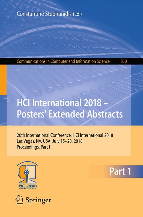 Produktbild: HCI International 2018 - Posters' Extended Abstracts
