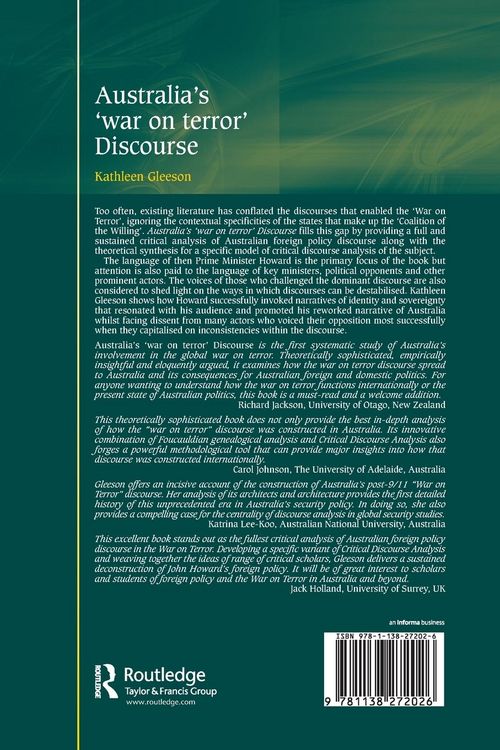 Produktbild: Australia's 'war on terror' Discourse