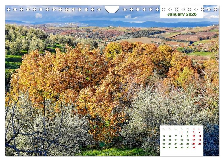 Produktbild: Umbrian Countryside (Wall Calendar 2026 DIN A4 landscape), CALVENDO 12 Month Wall Calendar