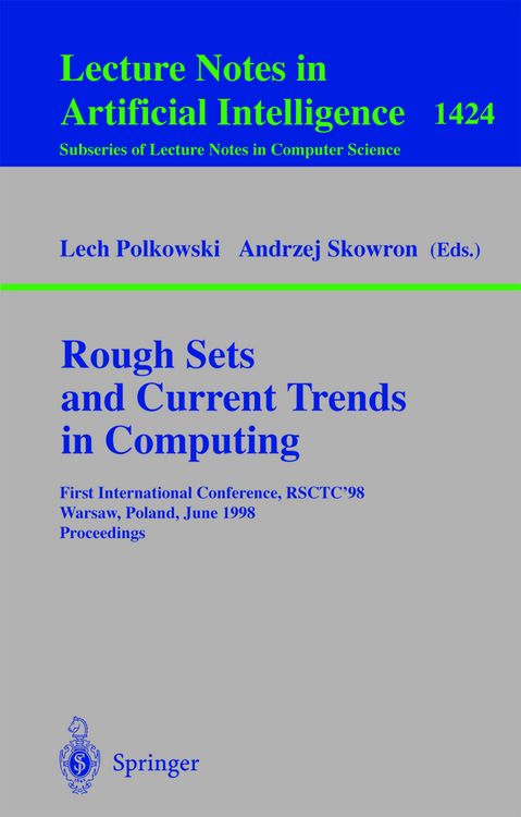Produktbild: Rough Sets and Current Trends in Computing