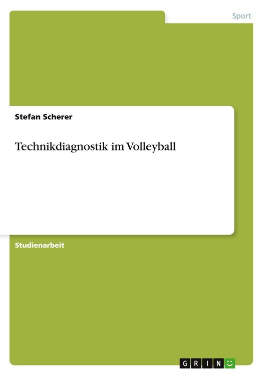 Produktbild: Technikdiagnostik im Volleyball