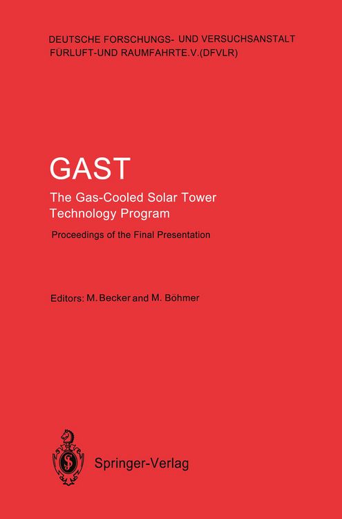 Produktbild: GAST The Gas-Cooled Solar Tower Technology Program