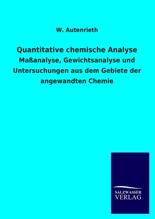 Produktbild: Quantitative chemische Analyse