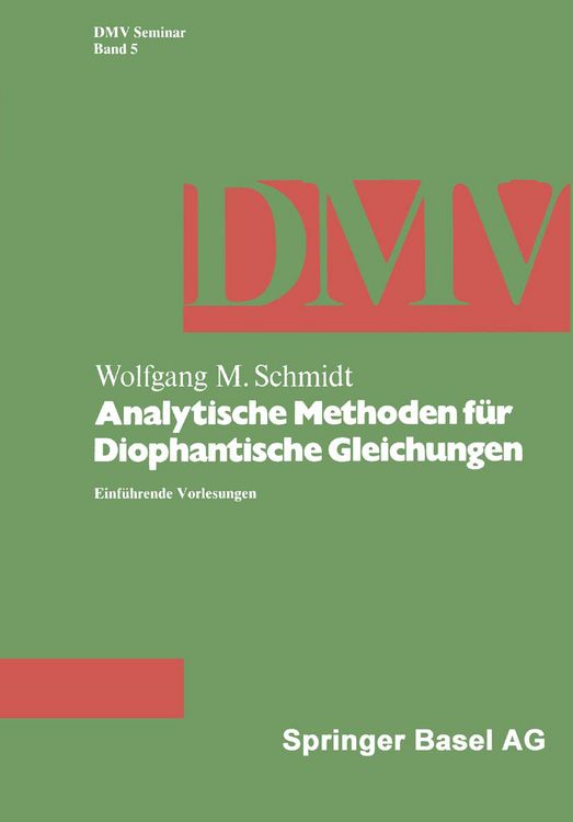 Produktbild: Analytische Methoden f&uuml;r Diophantische Gleichungen