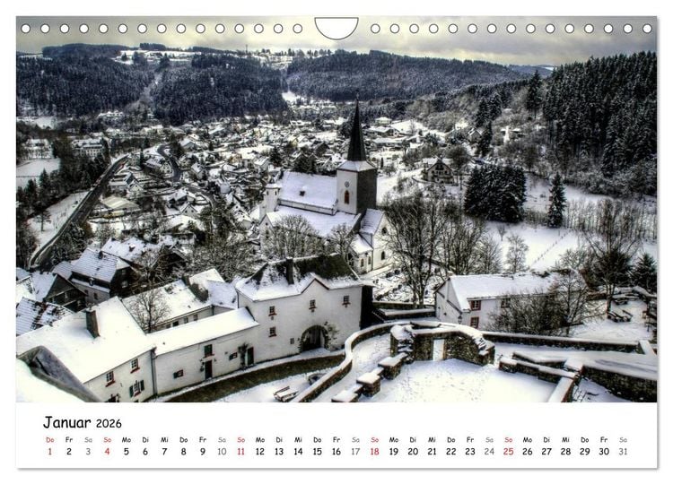 Produktbild: Die sch&ouml;nsten Orte der Eifel - Reifferscheid (Wandkalender 2026 DIN A4 quer), CALVENDO Monatskalender