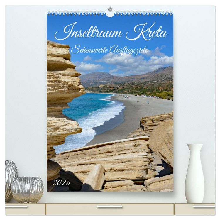 Produktbild: Inseltraum Kreta - Sehenswerte Ausflugsziele (hochwertiger Premium Wandkalender 2026 DIN A2 hoch), Kunstdruck in Hochglanz