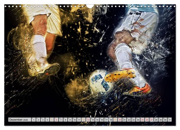 Produktbild: Fu&szlig;ball - extrem (Wandkalender 2026 DIN A3 quer), CALVENDO Monatskalender