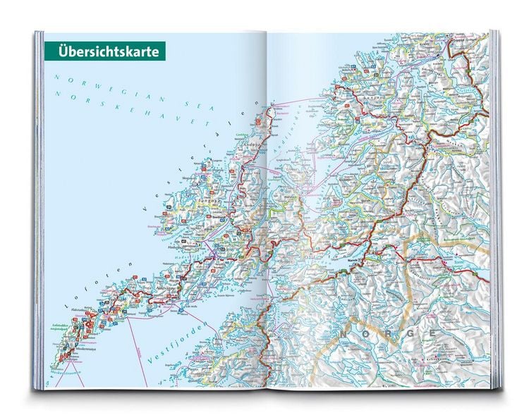 Produktbild: KOMPASS Wanderf&uuml;hrer Lofoten, Vester&aring;len und Senja, 70 Touren mit Extra-Tourenkarte