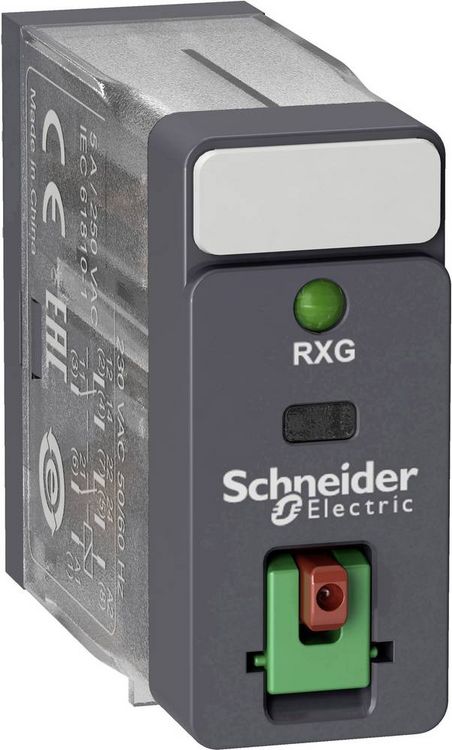 Produktbild: Schneider Electric RXG22P7 Steckrelais 230 V/AC 5A 2 Wechsler 1St.