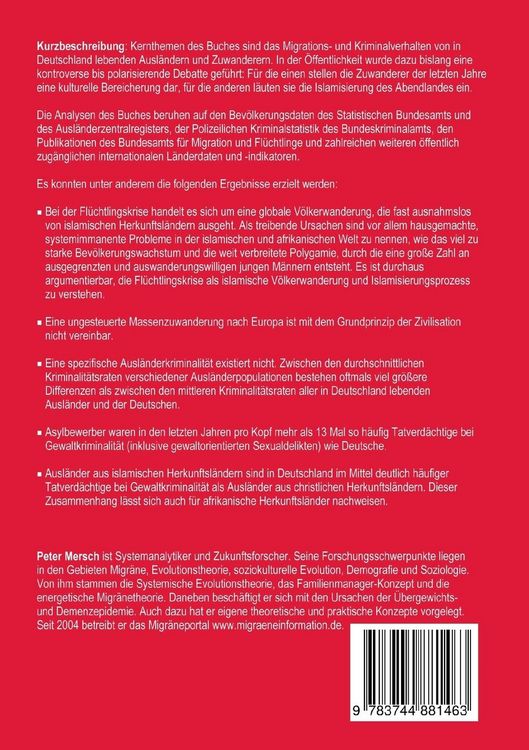 Produktbild: Das Migrations- und Kriminalverhalten von Ausl&auml;ndern